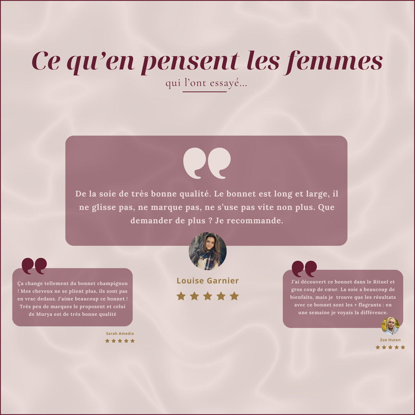 Le Cocon – Bonnet de nuit protecteur - 100% soie de mûrier