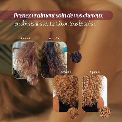 Le Cocon – Bonnet de nuit protecteur - 100% soie de mûrier